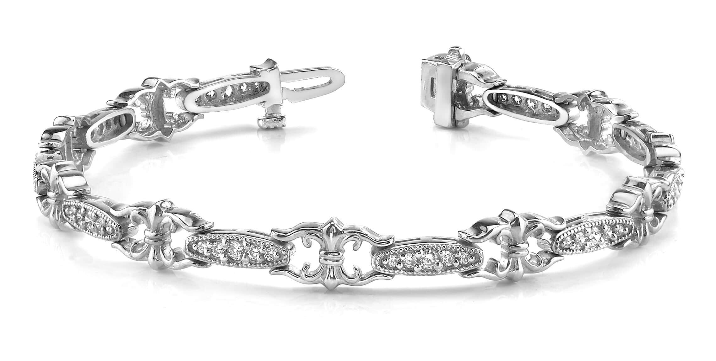 Crown Link Bracelet 1.0 Carat Total Weight