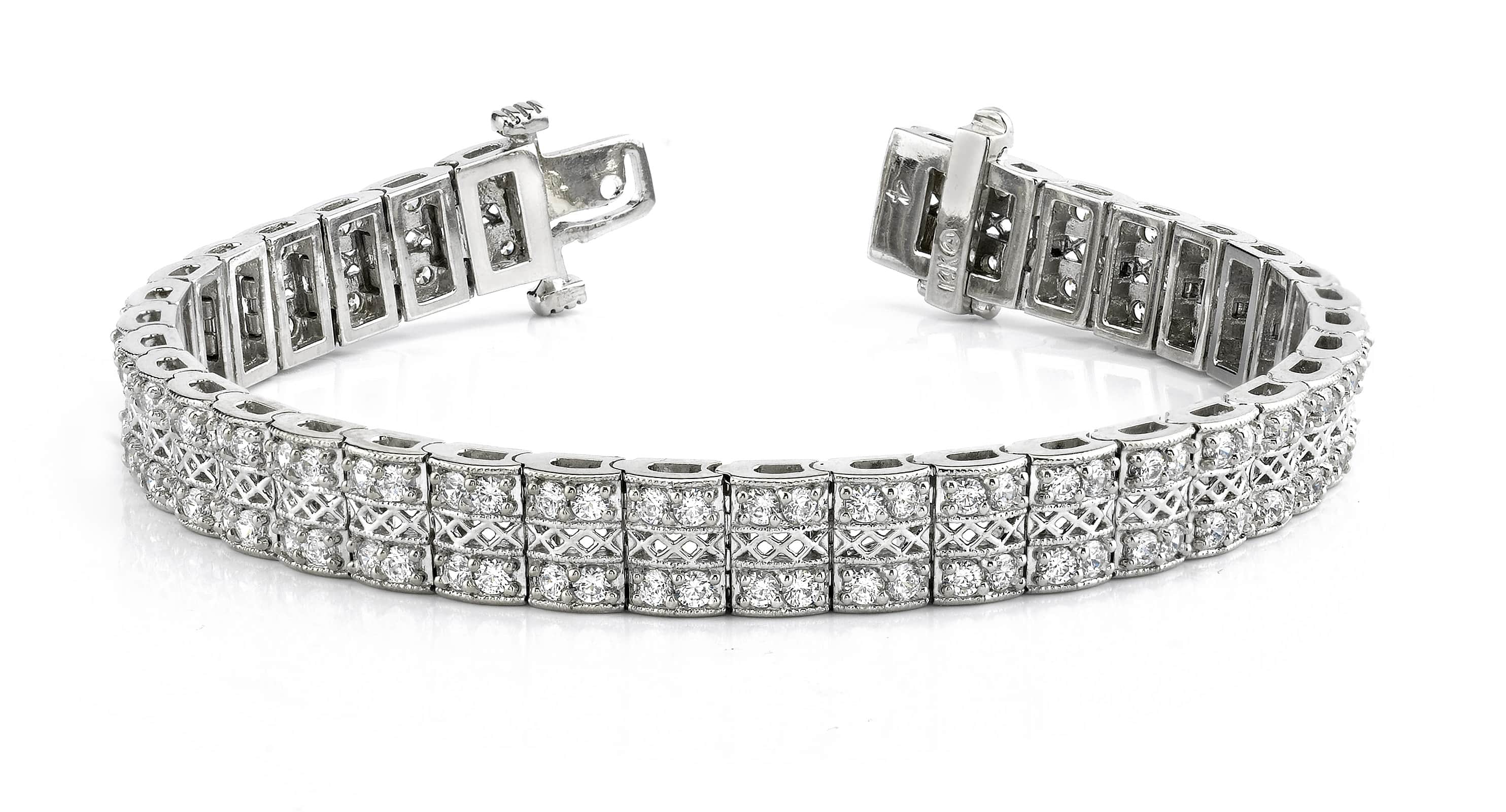 Filigree Diamond Choker Bracelet 2.0 Carat Total Weight