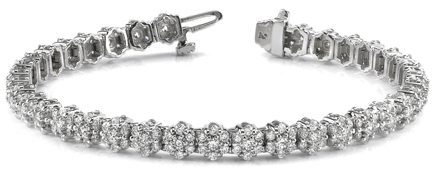 Pentagon Diamond Bracelet 5.1 Carat Total Weight