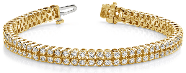 Double Row Diamond Bracelet [SB879] | USA Jewels