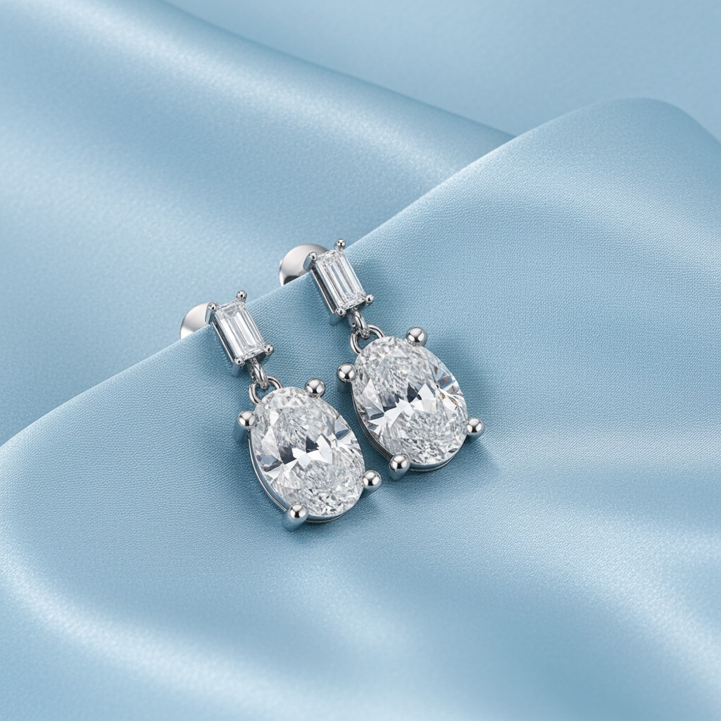 Diamond Drop Earrings