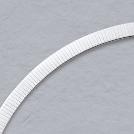 14K White Gold Omega Chains