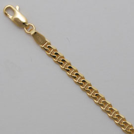 14K Yellow Gold Anchor Chains