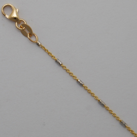 18K Gold Two Tone Fashion Chains