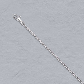 18K White Gold Handmade Chains