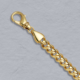 14K Mens Link Bracelets