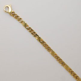 18K Mens Link Bracelets