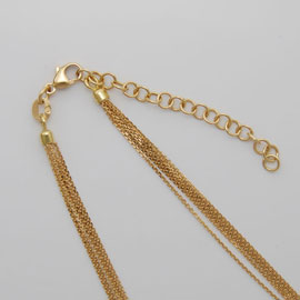 18K Yellow Gold Multi Strand Chains