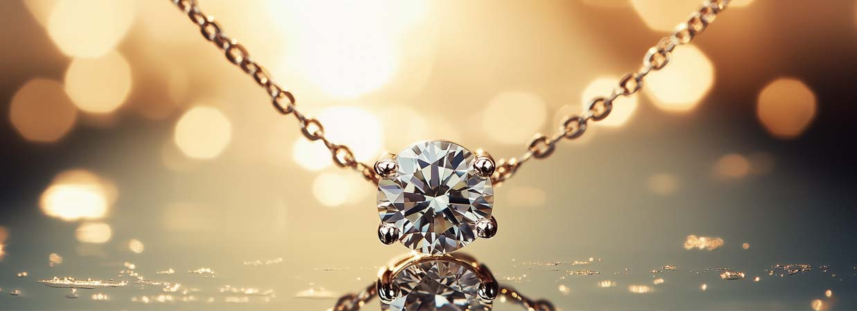 Diamond Solitaire Pendants