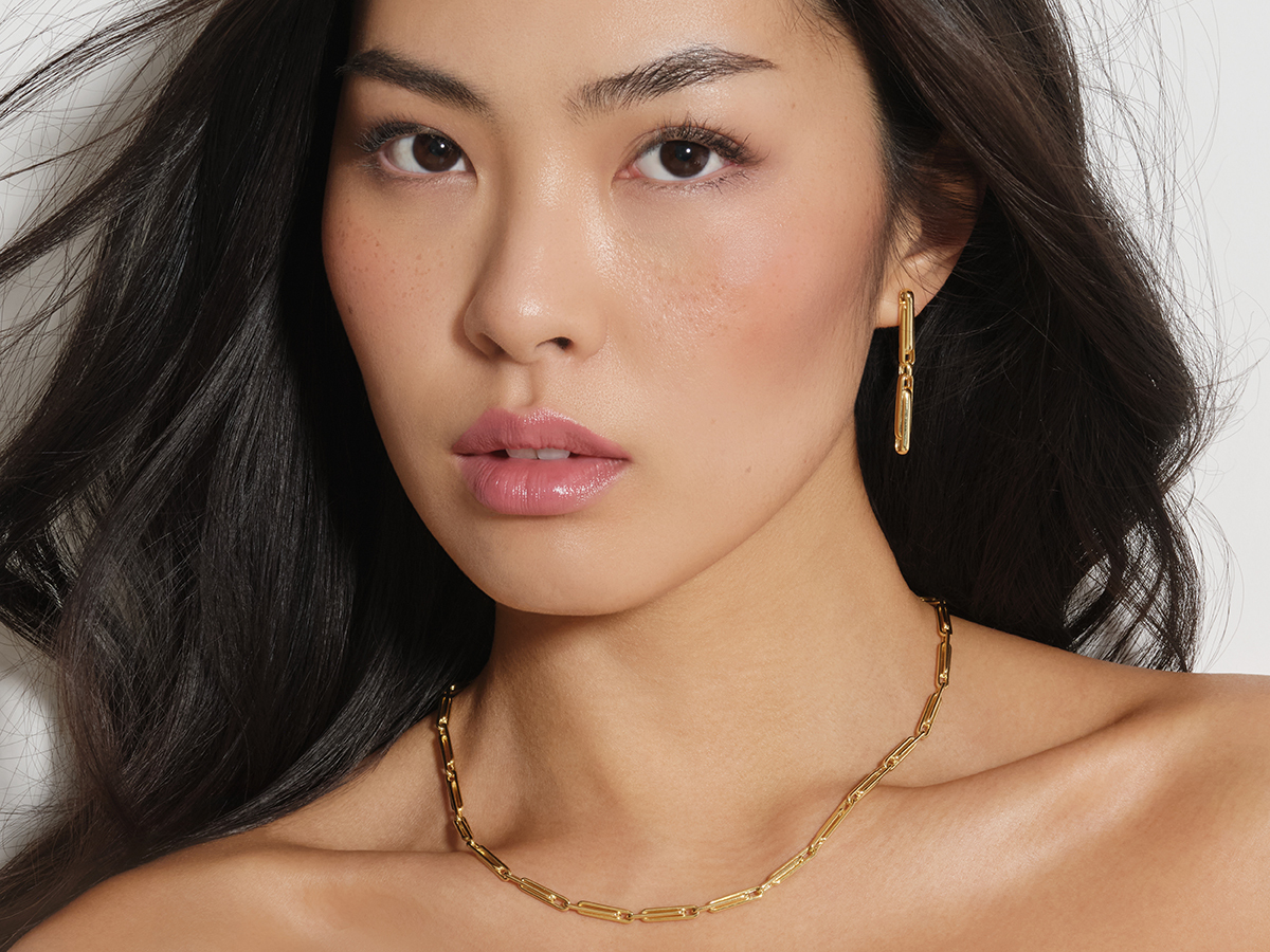 Gold Polished Earrings