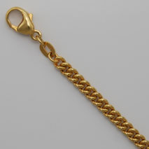 14K Yellow Gold Curb Twist 3.4mm Chain