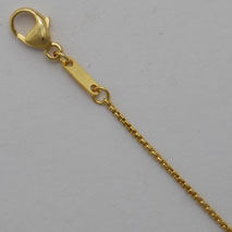 14K Yellow Gold Round Box Chain 1.0mm