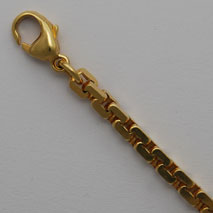 14K Yellow Gold Diamond Cut Venetian Box Chain 4.0mm