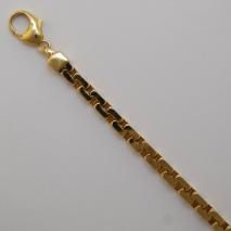 14K Yellow Gold Diamond Cut Venetian Box Chain 4.8mm