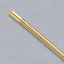 14K Yellow Gold Round Snake Chain 4.1mm, Bayonet Clasp