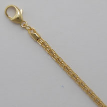 14K Yellow Gold Crown Chain 2.3mm