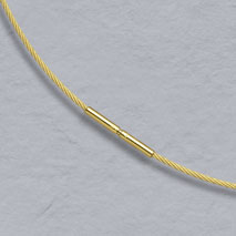 14K Yellow Gold Cablewire Chain 1.1mm, Bayonet Clasp
