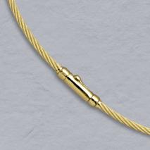 14K Yellow Gold Cablewire 2.0mm Chain, Crocodile Clasp