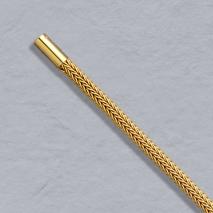 14K Yellow Gold Foxtailmesh 3.1mm, Bayonet Clasp