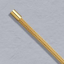 14K Yellow Gold Foxtailmesh 3.6mm, Bayonet Clasp