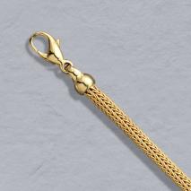 14K Yellow Gold Foxtailmesh 3.6mm, Lobster Clasp