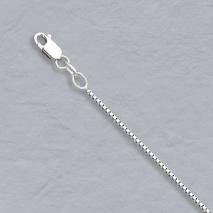 14K White Gold Box Chain 1.0mm Chain