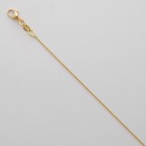 14K Yellow Gold Diamond Cut Cable 0.8mm Chain