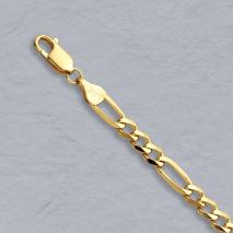 14K Yellow Gold Figaro Chain 4.3mm