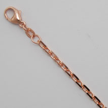 14K Rose Gold Diamond Cut Cable 3.0mm Chain