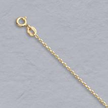 14K Yellow Gold Diamond Cut Cable 1.2mm