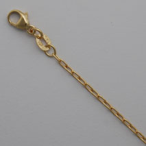 14K Yellow Gold Open Long Cable Chain 1.6mm