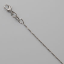 14K White Gold Round Cable 0.8mm Chain