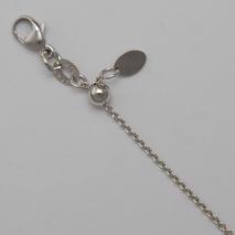 14K White Gold Adjustable Cable 1.3mm Chain