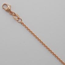 14K Rose Gold Round Cable 1.6mm Chain