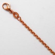 14K Rose Gold Round Cable 2.2mm Chain