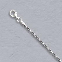 14K White Gold Franco 1.5mm Chain