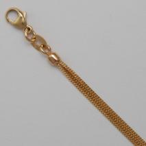 14K Yellow Gold Curb 030 1.0mm, 3 Strand