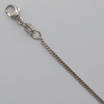 14K White Gold Curb 1.5mm Chain