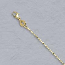 14K Yellow Gold Pinsetta 1.0mm Anklet