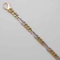 14K Yellow Gold/White Gold Fancy Link 5.8mm Chain