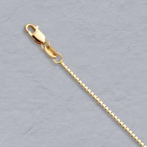 14K Yellow Gold Mirror Box Chain 1.1mm