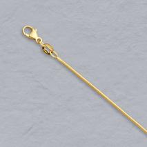 14K Yellow Gold Round Magic Snake Chain 1.0mm