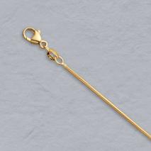 14K Yellow Gold Round Magic Snake Chain 1.2mm