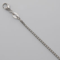 14K White Gold Concave Octava 1.4mm CHain