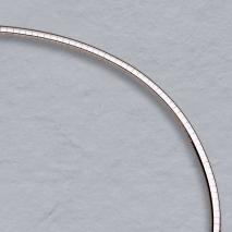 14K White Gold Domed Omega 4.0mm Chain