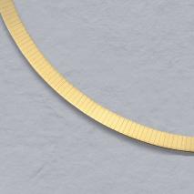 14K Yellow Gold Flat Omega Chain 6.0mm