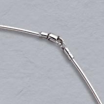 14K White Gold Smart Omega Round Chain 2.0mm