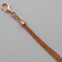 14K Rose Gold 6 Strand Cable Chain