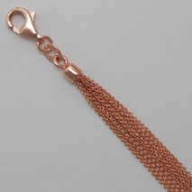 14K Rose Gold 9 Strand Cable Chain