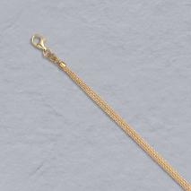 14K Yellow Gold Natural Cable Chain, 3 Strand